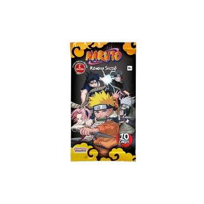 Naruto Mythos TCG Konoha Shidō Booster Pack Englisch mit Chance auf Secret und Gold-K Karte