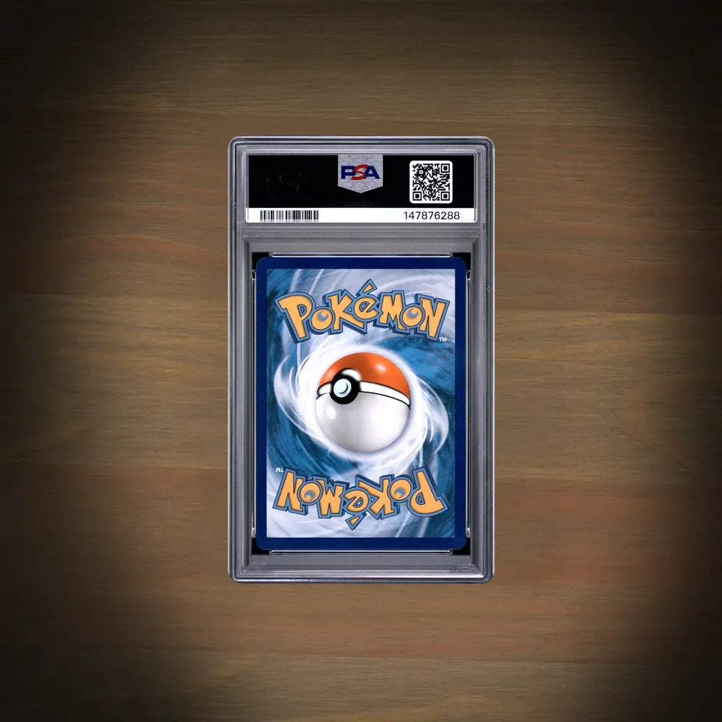 Pokemon Evoli SVP 173 Prismatische Entwicklungen Top-Trainer-Box PSA 10 Deutsch Rückseite