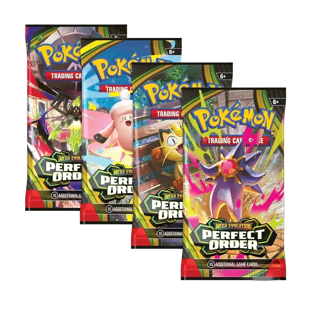 Pokemon Mega Evolution Perfect Order Booster Display Englisch mit mehreren Pack Designs