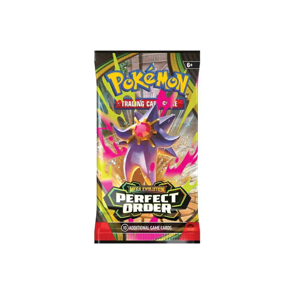 Pokemon Mega Evolution Perfect Order Booster Pack Starmie Artwork Englisch 0196214137110