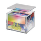 The Acrylic Box Pokemon Mini Tin Display Case für 10 Tins mit geöffnetem Magnetdeckel