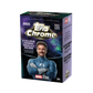 Topps Chrome Marvel Studios 2025/26 Value Box mit 28 Chrome Trading Cards und RayWave Refractor Parallels