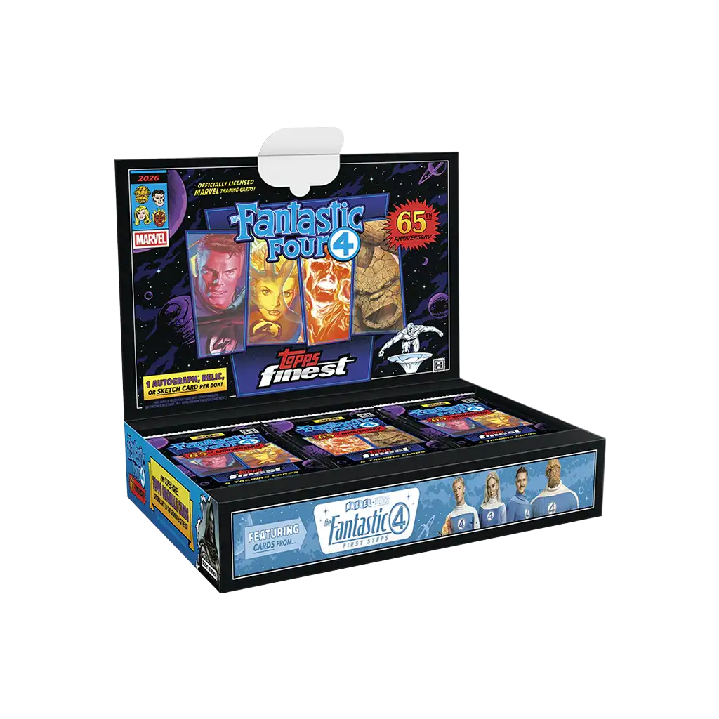 Topps Finest Fantastic Four 2026 Hobby Box Englisch mit Sketch Autogramm oder Relic Hit