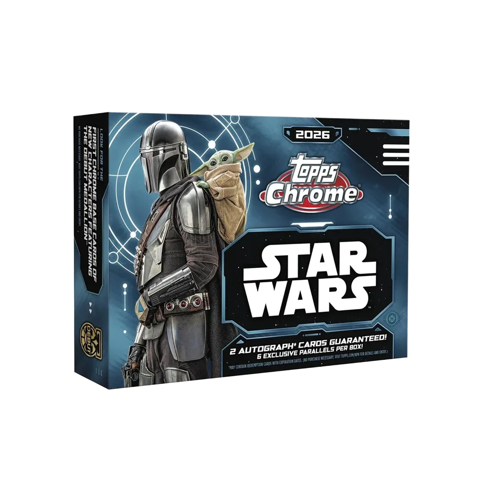 Topps Star Wars Chrome 2026 Breaker's Delight Box mit Mandalorian und Grogu