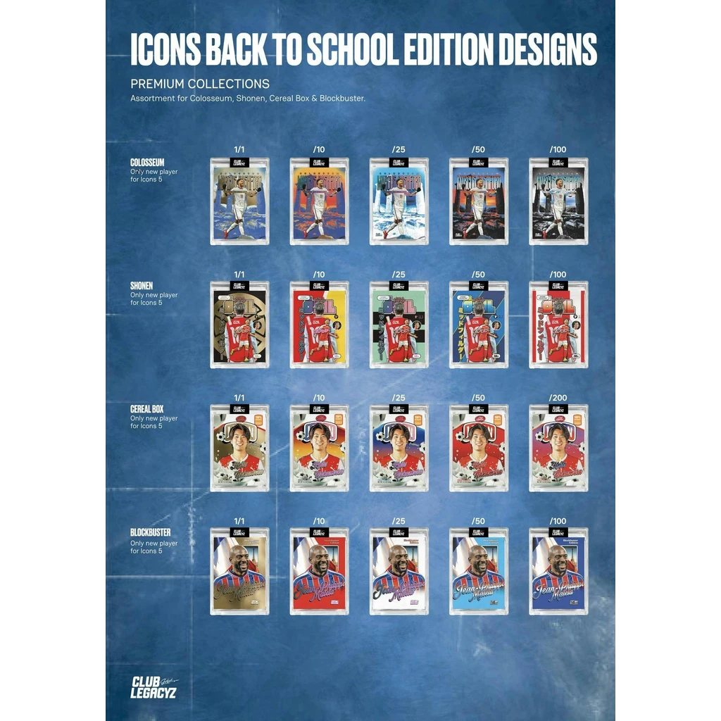 Club Legacyz - Icons Football Cards Back to School 5th Edition Display [EN]