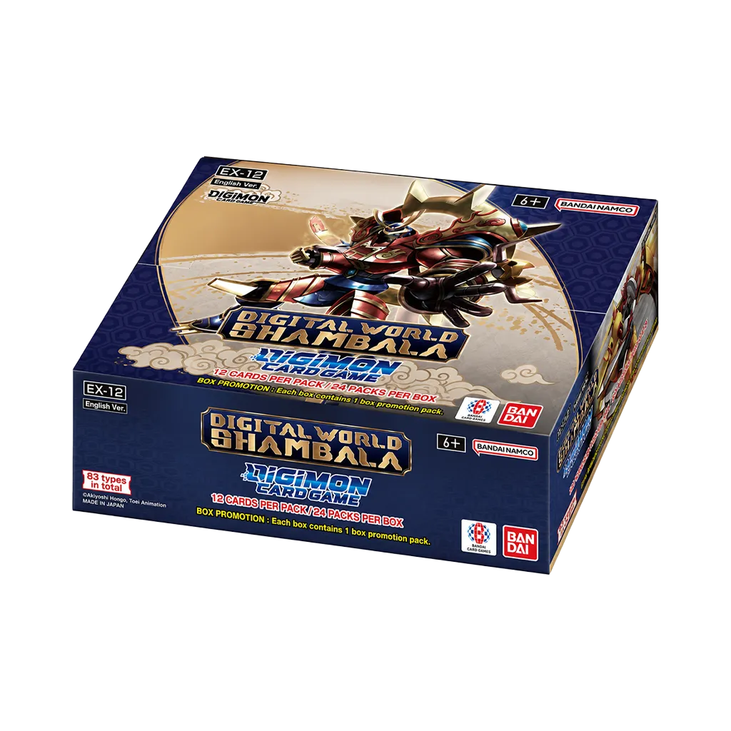 Digimon Card Game Digital World Shambala EX-12 Extra Booster Display Englisch mit 24 Boosterpacks