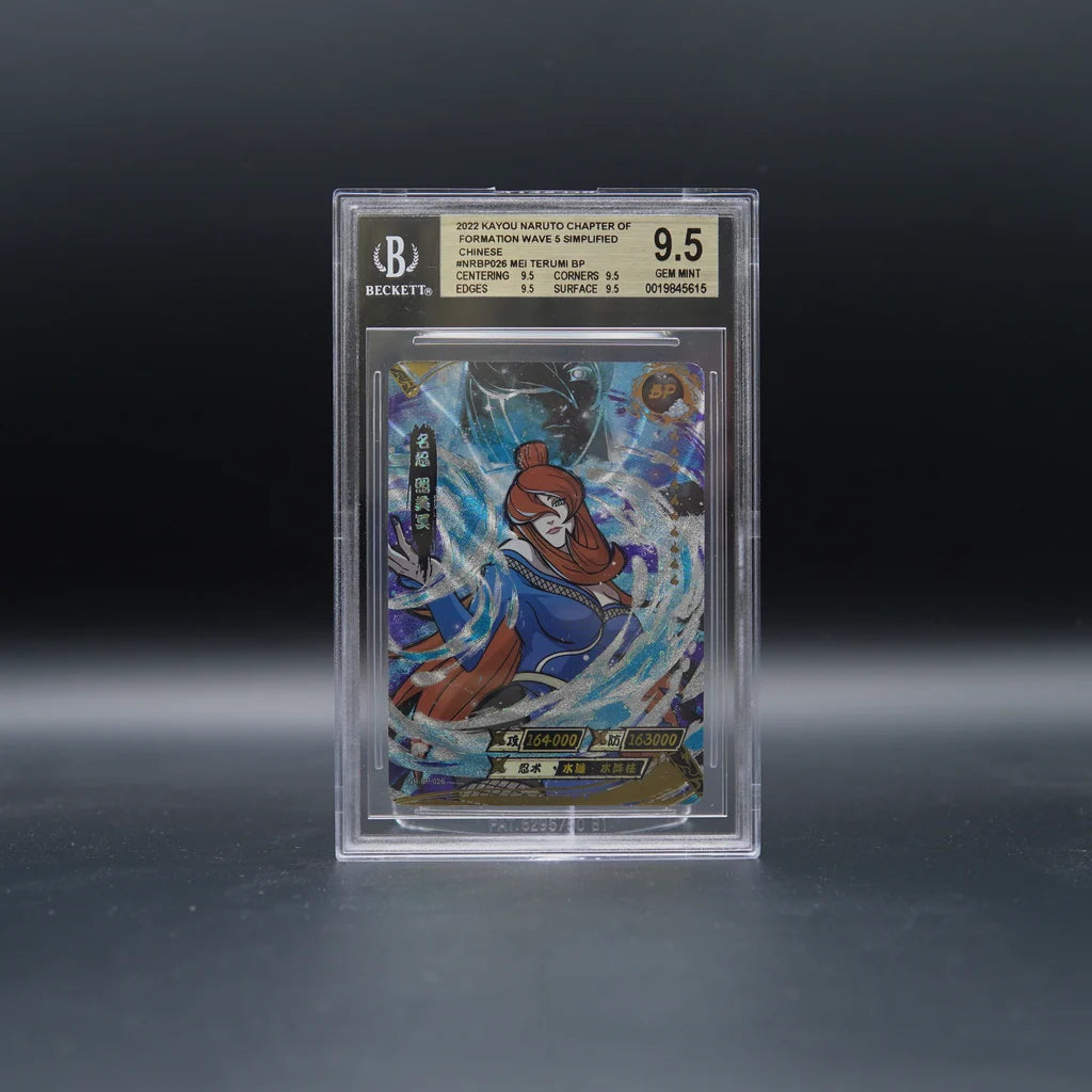 Mei Terumi NR-BP-026 BP Naruto Kayou BGS 9.5 Gem Mint chinesisch, Slab Vorderseite