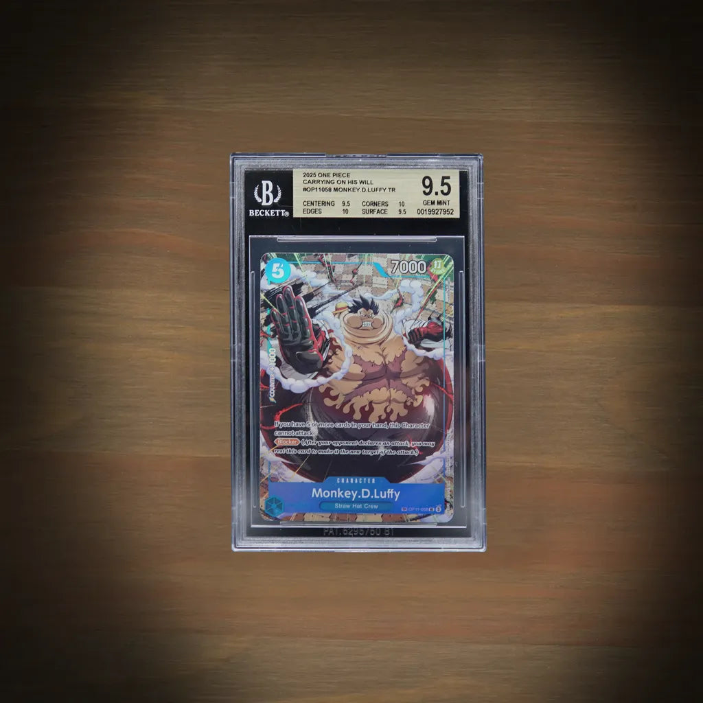 Monkey D. Luffy OP11-058 Treasure Rare aus OP13 englisch BGS 9.5