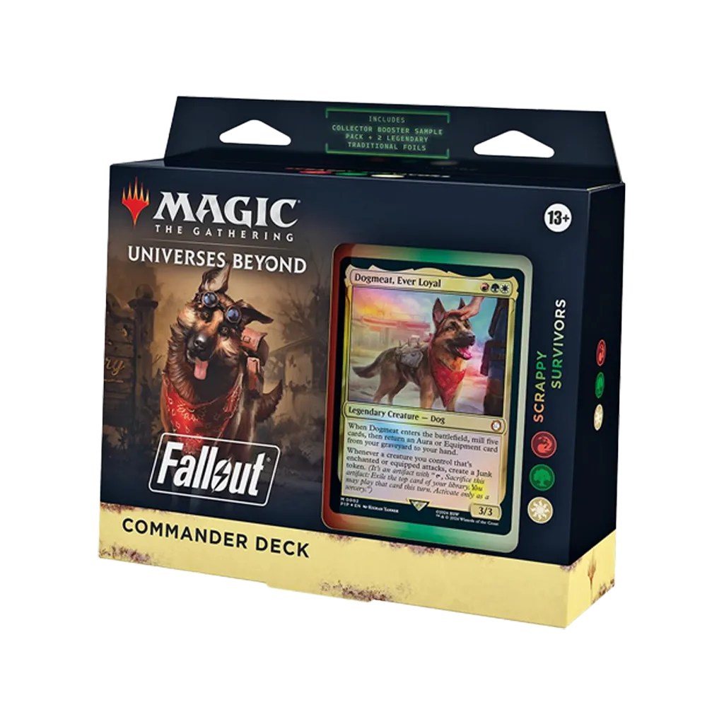 MTG Fallout Scrappy Survivors Commander Deck englisch mit Dogmeat Ever Loyal