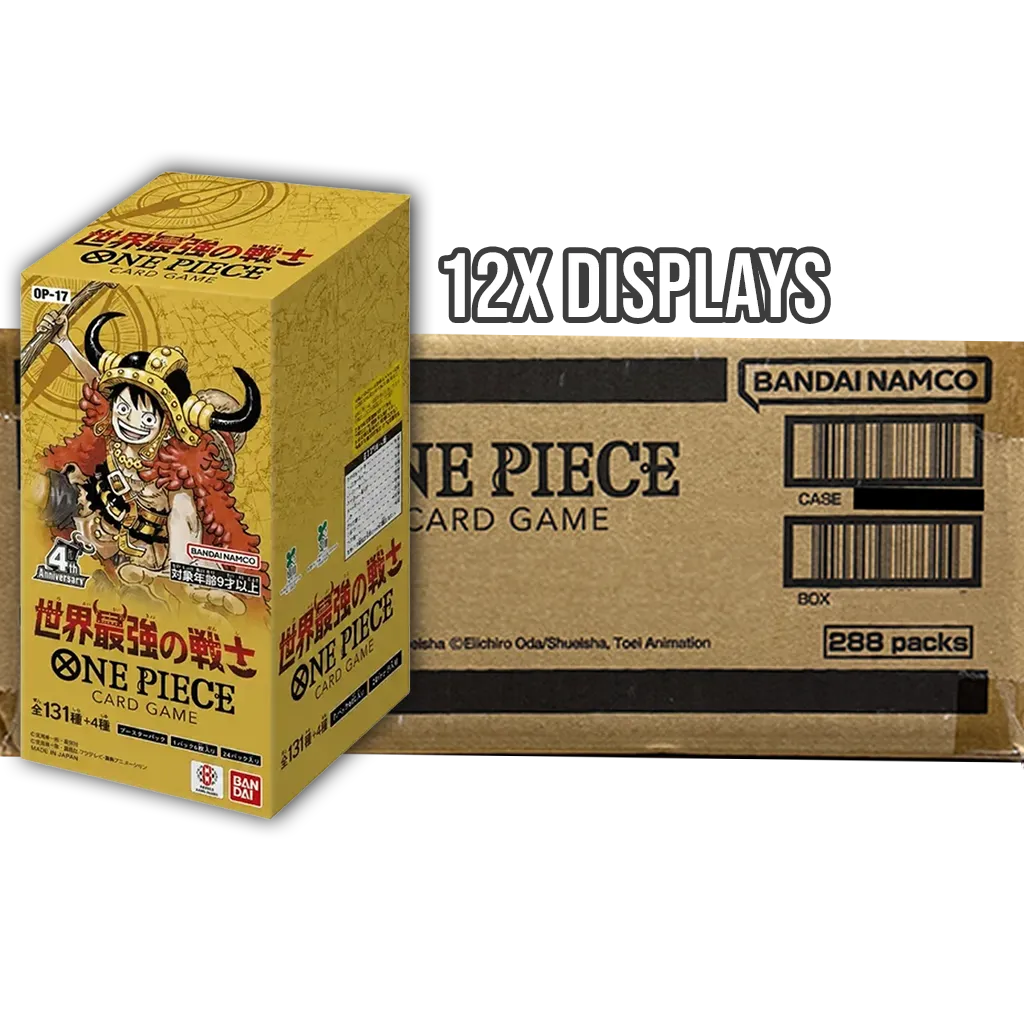 One Piece Card Game - The World's Strongest Warriors OP17 Sealed Case (12 Displays) [JP]