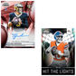 Topps Chrome Black Football 2025 Tyler Shough Autogramm und Bo Nix Hit the Lights Insert