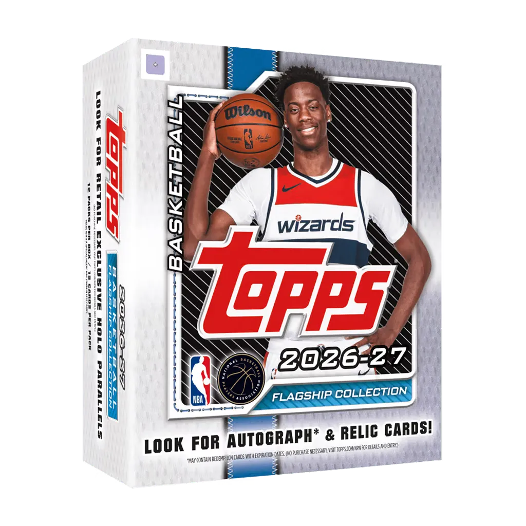 Topps Flagship Basketball 2026-27 Mega Box englische Ausgabe mit 12 Booster Packs