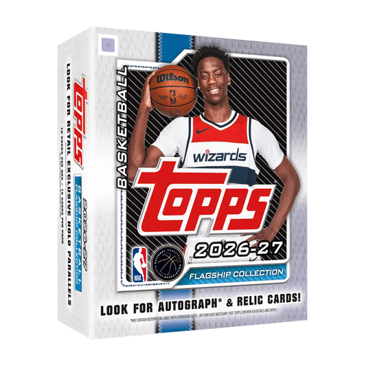 Topps Flagship Basketball 2026-27 Mega Box englische Ausgabe mit 12 Booster Packs