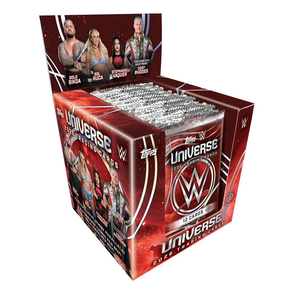 Topps 2026 WWE Universe Hobby Box mit 10 Packs englischer Trading Cards