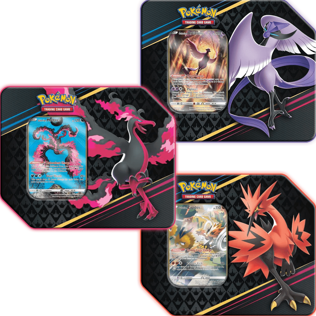 Pokemon Zenit der Könige SPecial art Tins englisch galerian arktos Lavados und Zapdos
